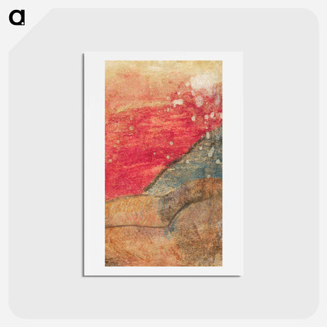 アートポストカード-Reclining Tahitian - ポール ゴーギャン Postcard.