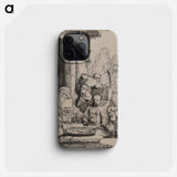 アブラハムと天使たち - レンブラント ファン レイン Phone Case.