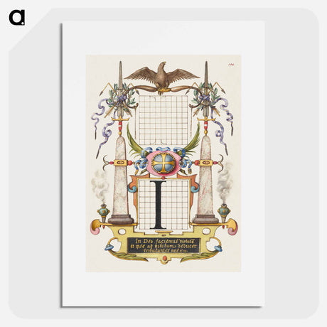 アートポスター-Guide for Constructing the Letter I
 - 書道のお手本 Poster.
