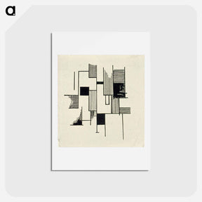 アートポストカード-Drawing - テオ ファン ドゥースブルフ Postcard.