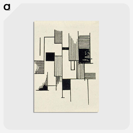 アートポストカード-Drawing - テオ ファン ドゥースブルフ Postcard.