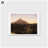 アートポストカード-Corway Peak, New Hamshire - トーマス コール Postcard.