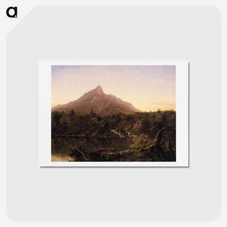 アートポストカード-Corway Peak, New Hamshire - トーマス コール Postcard.