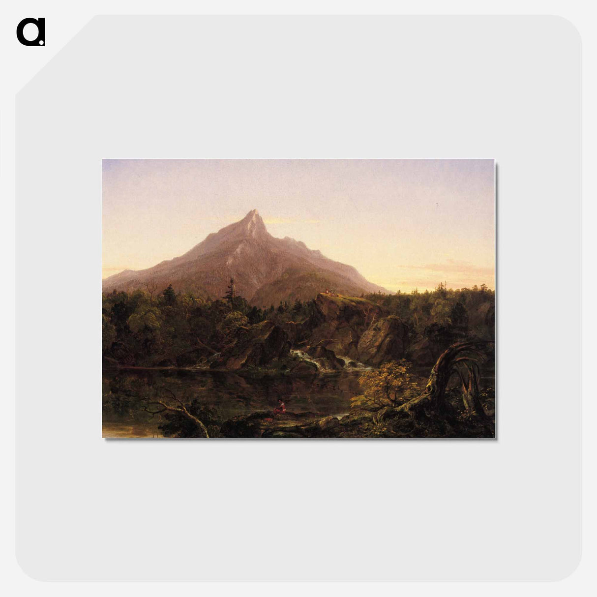 アートポストカード-Corway Peak, New Hamshire - トーマス コール Postcard.