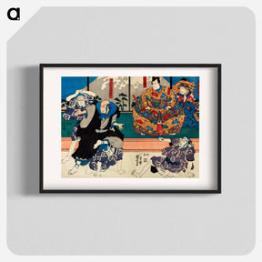 アートポスター-Sato Norikiyo Nyudo Saigo Yoshinaka - 歌川 国芳 Poster.