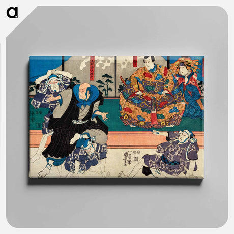 アートパネル-Sato Norikiyo Nyudo Saigo Yoshinaka - 歌川 国芳 Canvas.