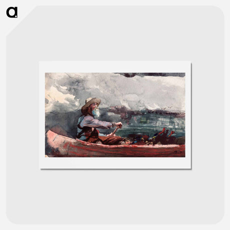 アートポストカード-Adirondacks Guide - ウィンスロー ホーマー Postcard.