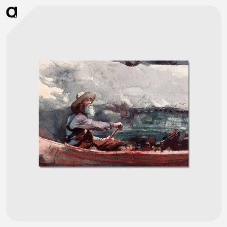 アートポストカード-Adirondacks Guide - ウィンスロー ホーマー Postcard.