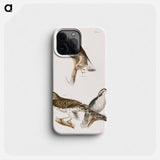 The Rough-legged Buzzard and The American Goshawk - ニューヨークの動物学 Phone Case.