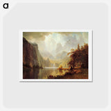 アートポストカード-In the Mountains - アルバート ビアスタット Postcard.