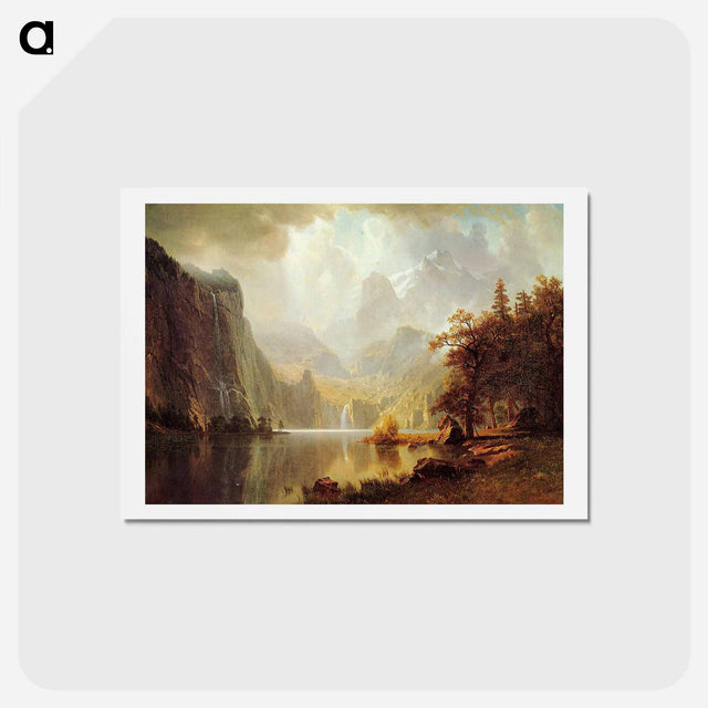 アートポストカード-In the Mountains - アルバート ビアスタット Postcard.