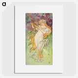 The Four Seasons "Spring" - アルフォンス ミュシャ Poster.