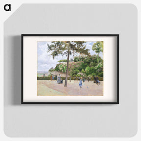 アートポスター-The Public Garden at Pontoise - カミーユ ピサロ Poster.