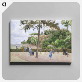 アートパネル-The Public Garden at Pontoise - カミーユ ピサロ Canvas.