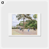 アートポストカード-The Public Garden at Pontoise - カミーユ ピサロ Postcard.