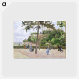 アートポストカード-The Public Garden at Pontoise - カミーユ ピサロ Postcard.