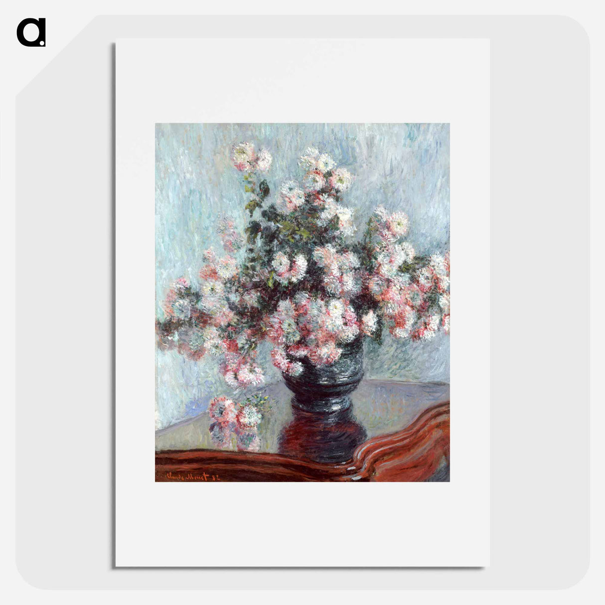 Chrysanthemums - Claude Monet Poster.