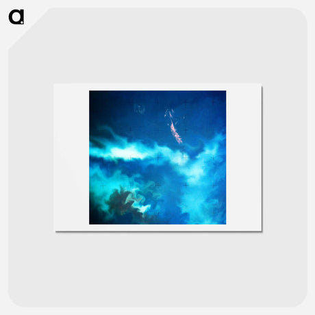 アートポストカード-Plankton Bloom in the Falkland Current
 - 上空からの地球 Postcard.