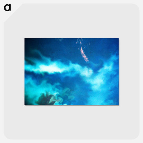アートポストカード-Plankton Bloom in the Falkland Current
 - 上空からの地球 Postcard.