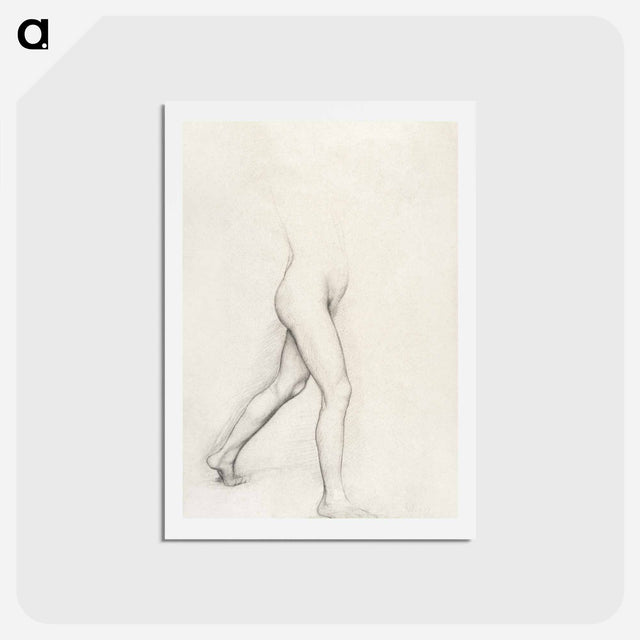 アートポストカード-Study of a Girl's Legs for the painting "Young Spartans" - エドガー ドガ Postcard.