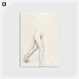アートポストカード-Study of a Girl's Legs for the painting "Young Spartans" - エドガー ドガ Postcard.