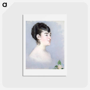 アートポストカード-Mademoiselle Isabelle Lemonnier - エドゥアール マネ Postcard.