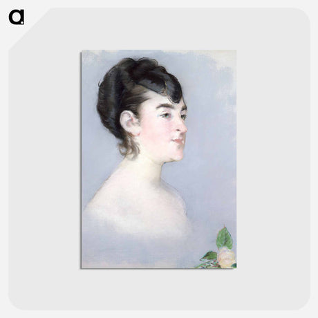 アートポストカード-Mademoiselle Isabelle Lemonnier - エドゥアール マネ Postcard.