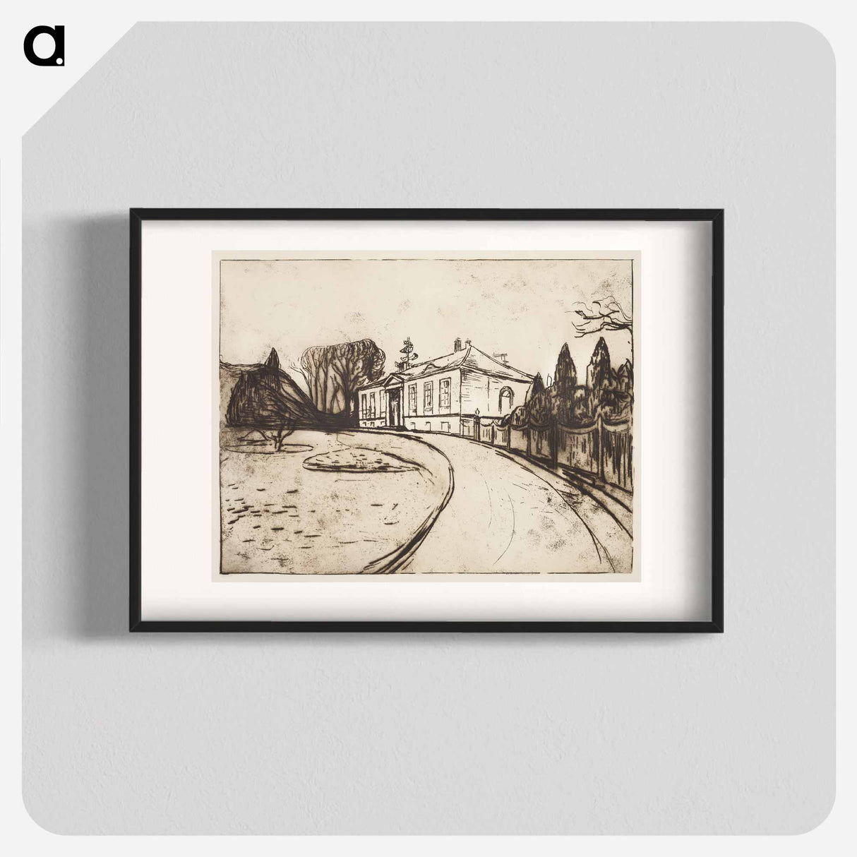 The House - Edvard Munch Poster.