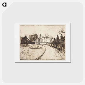 アートポストカード-The House - エドヴァルド ムンク Postcard.