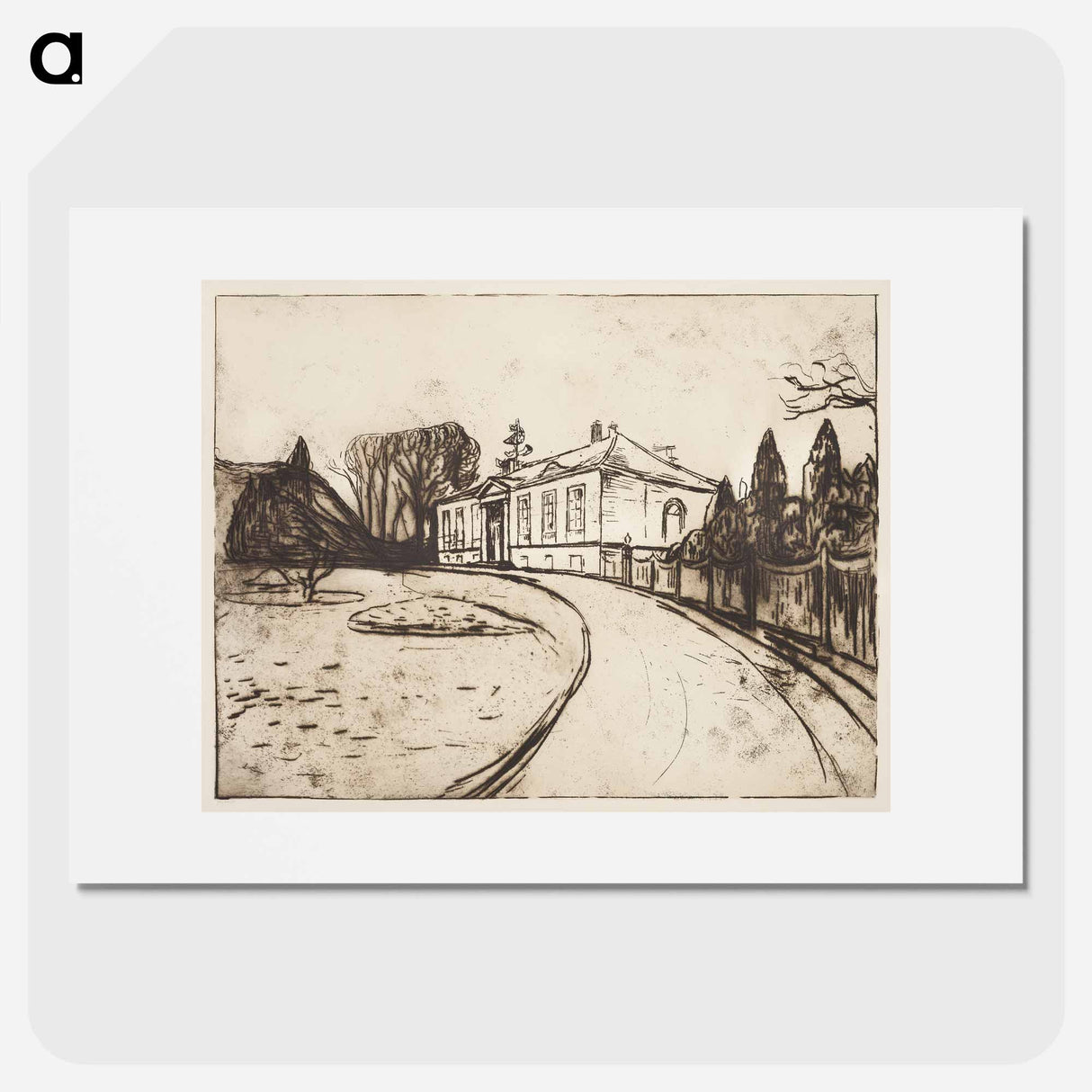 The House - Edvard Munch Poster.