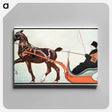 アートパネル-Man in carriage - エドワード ペンフィールド Canvas.