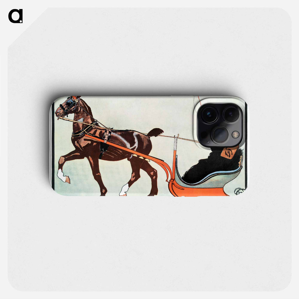 Man in carriage - Edward Penfield Phone Case.