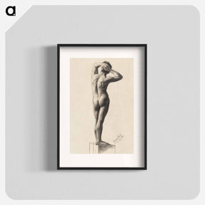 アートポスター-Male Nude - グスタフ クリムト Poster.