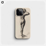 Male Nude - Gustav Klimt Phone Case.