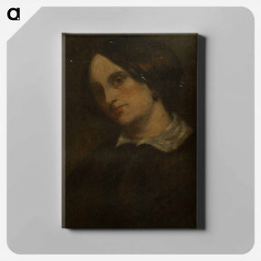 アートパネル-Portrait of Madthilde Couq - ギュスターヴ クールベ Canvas.