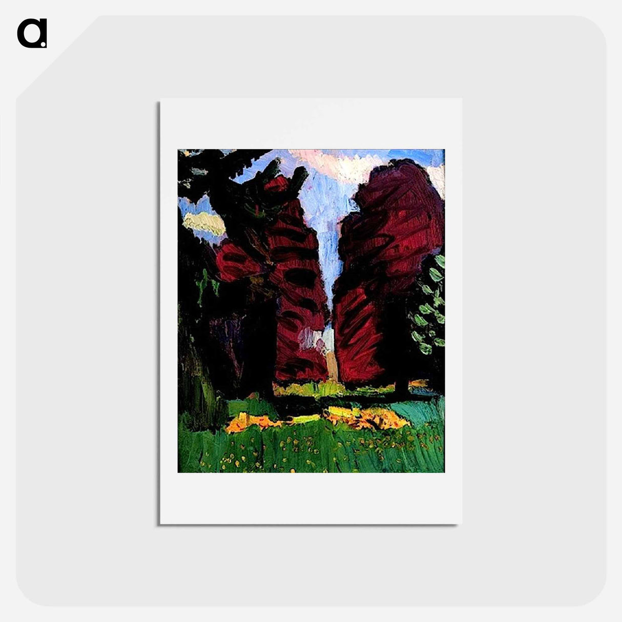 アートポストカード-Copper Beeches - アンリ マティス Postcard.