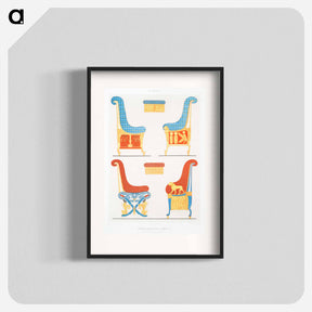 アートポスター-Armchairs of Ramses III
 - エジプト美術史 Poster.
