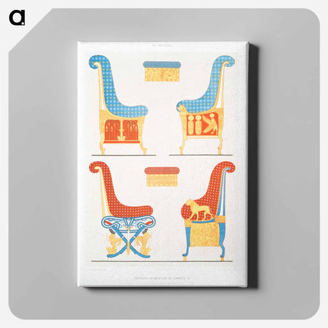 アートパネル-Armchairs of Ramses III
 - エジプト美術史 Canvas.