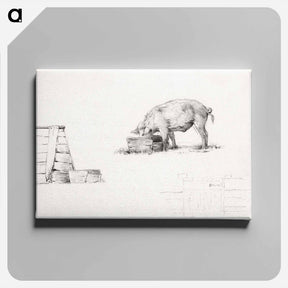 アートパネル-Pig - ジャン ベルナール Canvas.