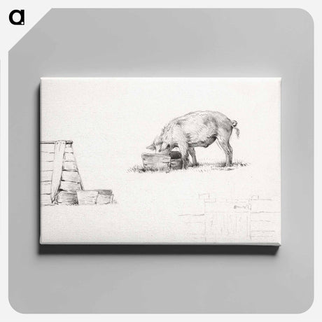 アートパネル-Pig - ジャン ベルナール Canvas.