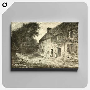 アートパネル-House birthplace Millet - ジャン フランソワ ミレー Canvas.