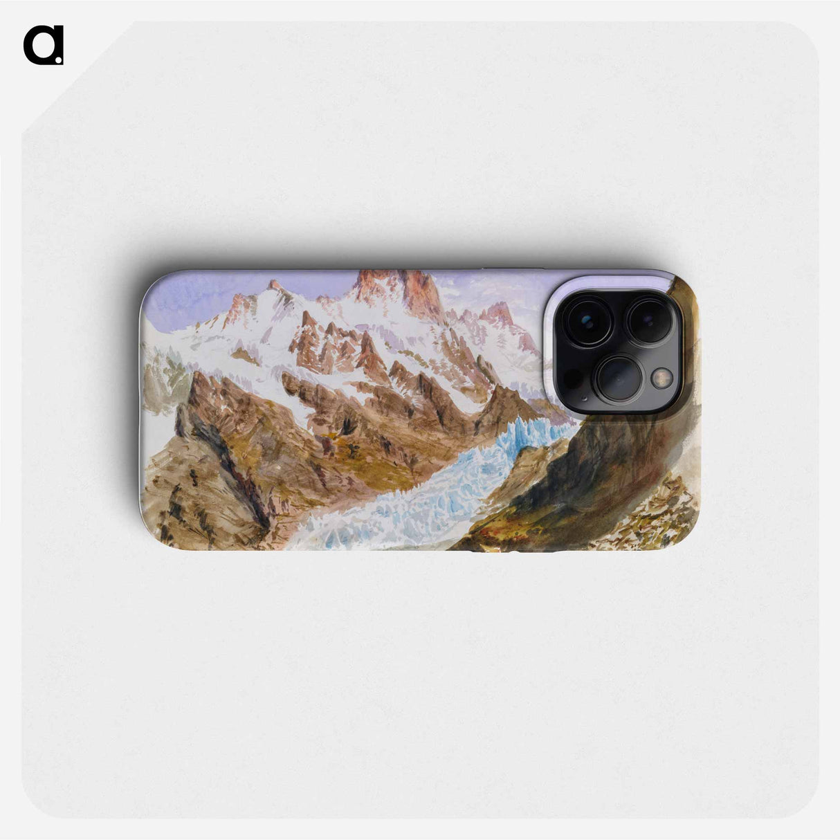 Schreckhorn, Eismeer from Splendid Mountain Watercolours Sketchbook by John Singer Sargent - John Singer Sargent Phone Case.