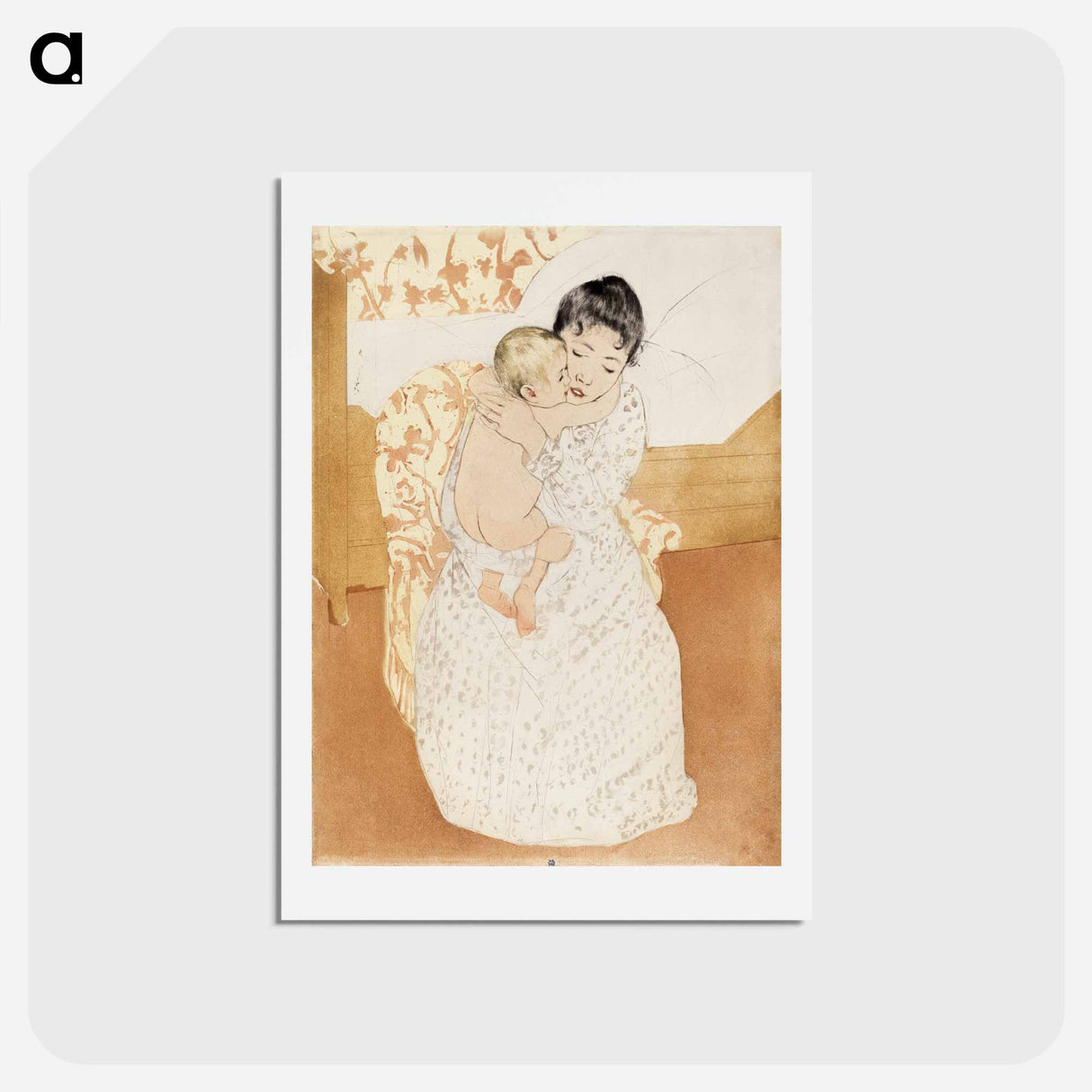 アートポストカード-Maternal Caress - メアリー カサット Postcard.