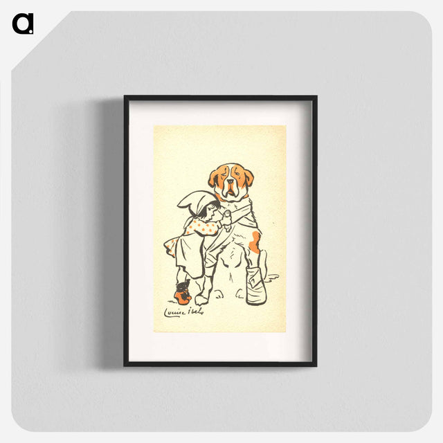 アートポスター-Little Girl Bandaging a Large Dog
 - 国立医学図書館 Poster.