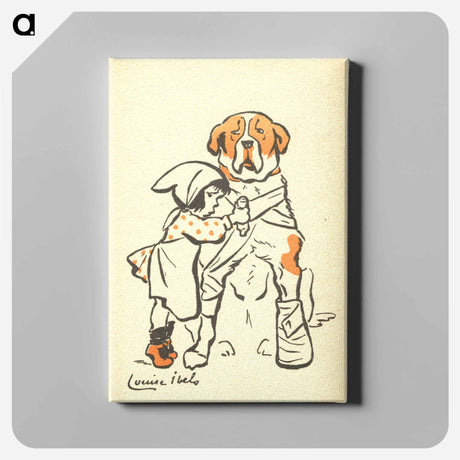 アートパネル-Little Girl Bandaging a Large Dog
 - 国立医学図書館 Canvas.