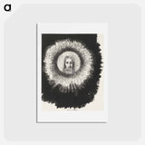 アートポストカード-And the Face of Christ Shone in the Disk of the Sun - オディロン ルドン Postcard.