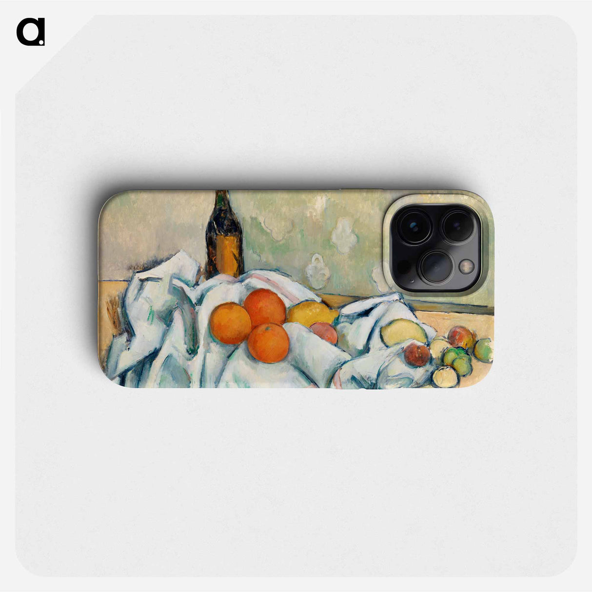 Bottle and Fruits - ポール セザンヌ Phone Case.