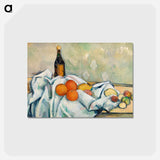 アートポストカード-Bottle and Fruits - ポール セザンヌ Postcard.