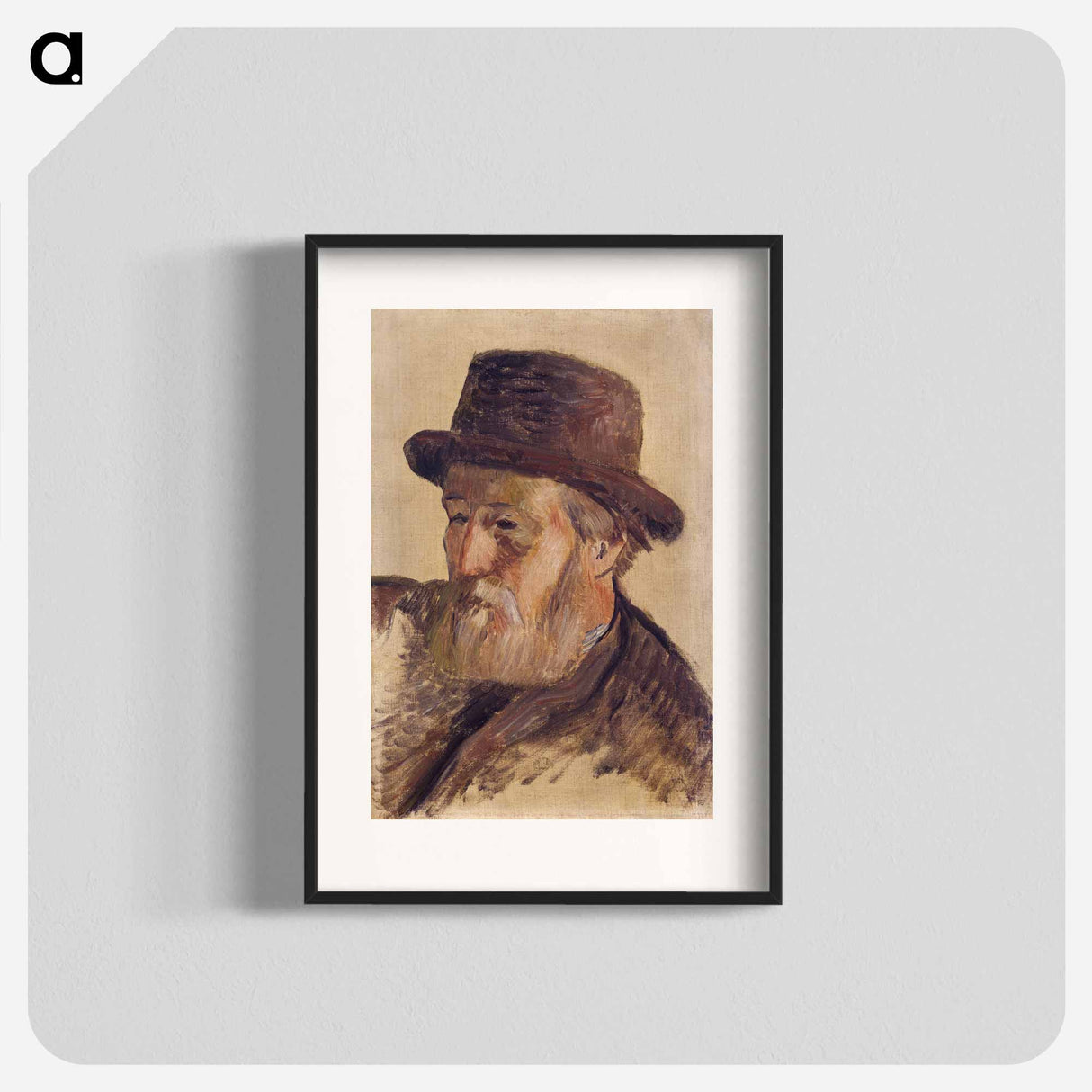 Portrait of a Man - ポール ゴーギャン Poster.