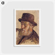 アートポストカード-Portrait of a Man - ポール ゴーギャン Postcard.